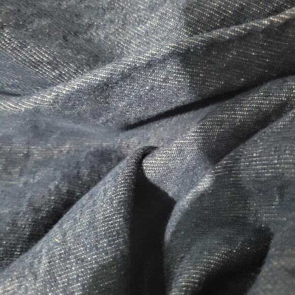 Kaos Denim Skirt Blue Jean Midi Pleats Flare Rigid Medium Wash High Waist Size 4 - Picture 13 of 15